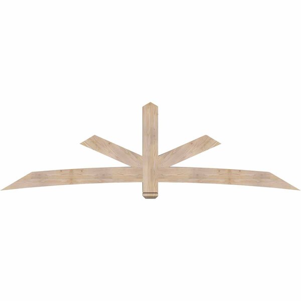 Ekena Millwork Alberta Smooth Timber Gable Bracket, Douglas Fir, 108"W x 31 1/2"H x 5 1/2"D x 5 1/2"F, 7/12 Pitch GBW108X31X0606ALB00SDF - main